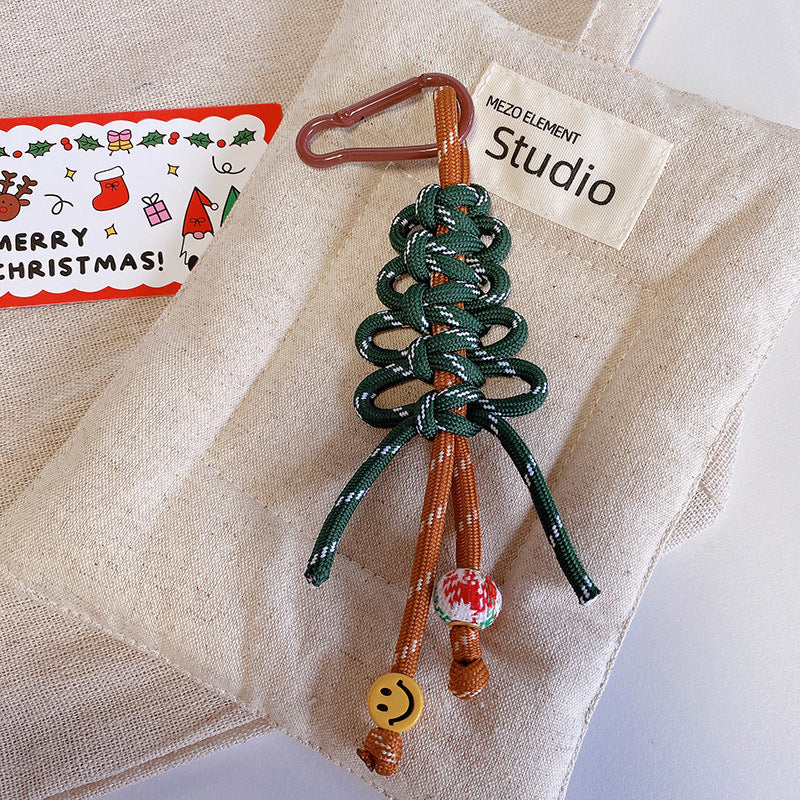 Christmas Tree Beaded Keychain Bag Charm N6K292