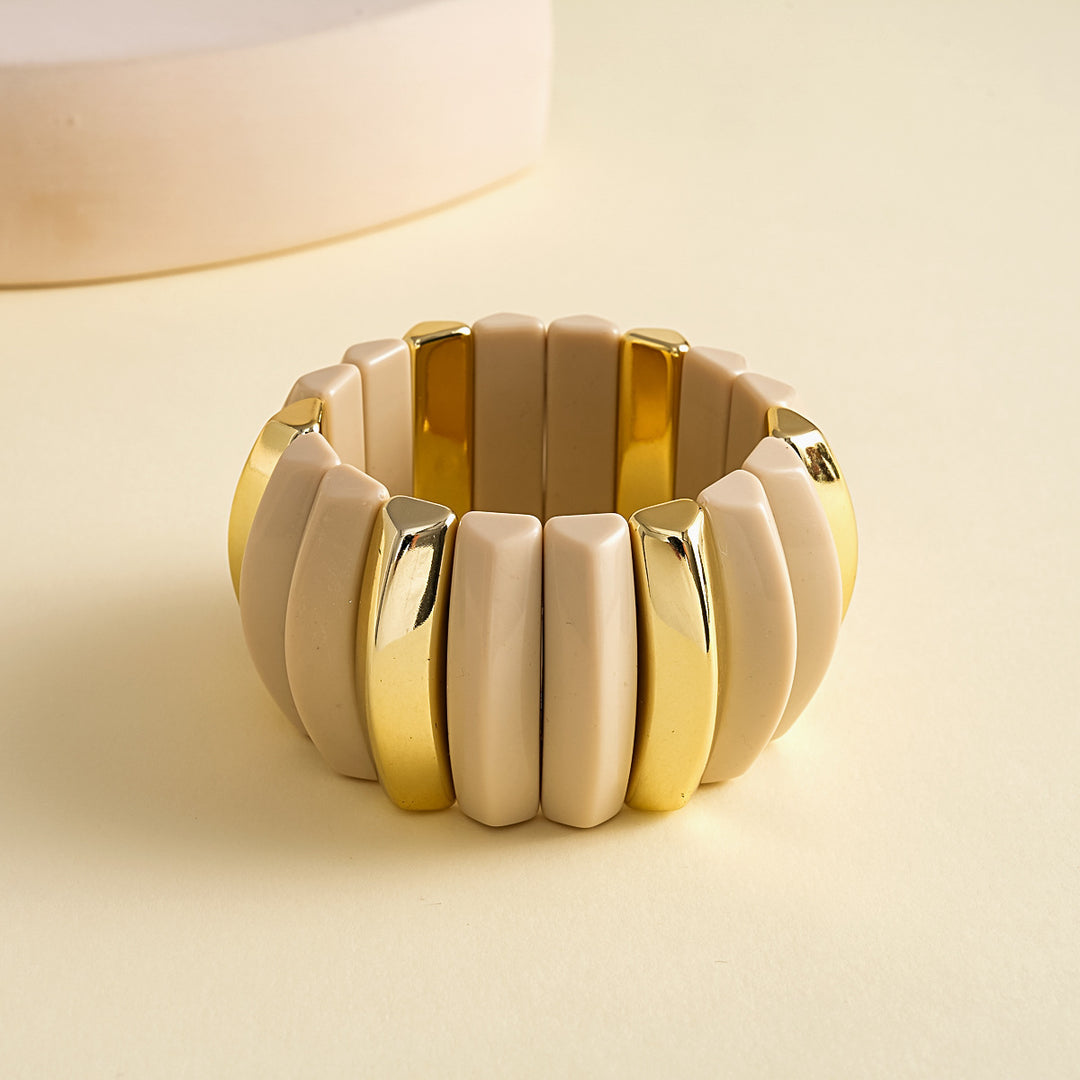 Womens Geometric Acrylic Circle Bracelet N6K002