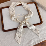 Load image into Gallery viewer, Womens Korean Polka Dot Beaded Scarf Necklace N6K277
