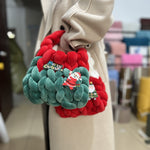 Load image into Gallery viewer, Women's Small Woven Velvet Christmas Bag N6J209