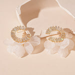 Load image into Gallery viewer, Petal Crystal Studs Acrylic Prong-Set S5P045