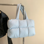 Load image into Gallery viewer, Women's Padded Nylon Quilted Tote Bag N6J216