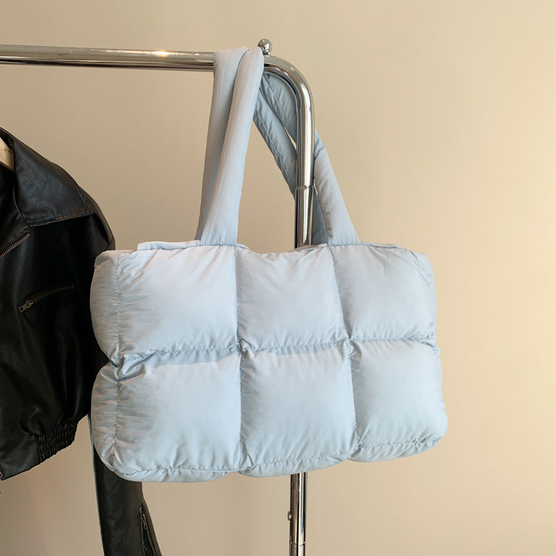 Women's Padded Nylon Quilted Tote Bag N6J216
