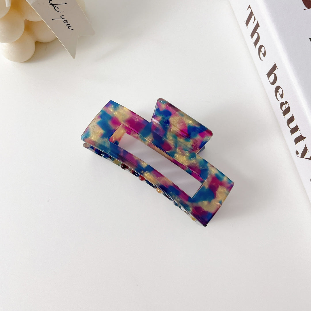 Square Acetate Hair Claw Clip Women N6C353