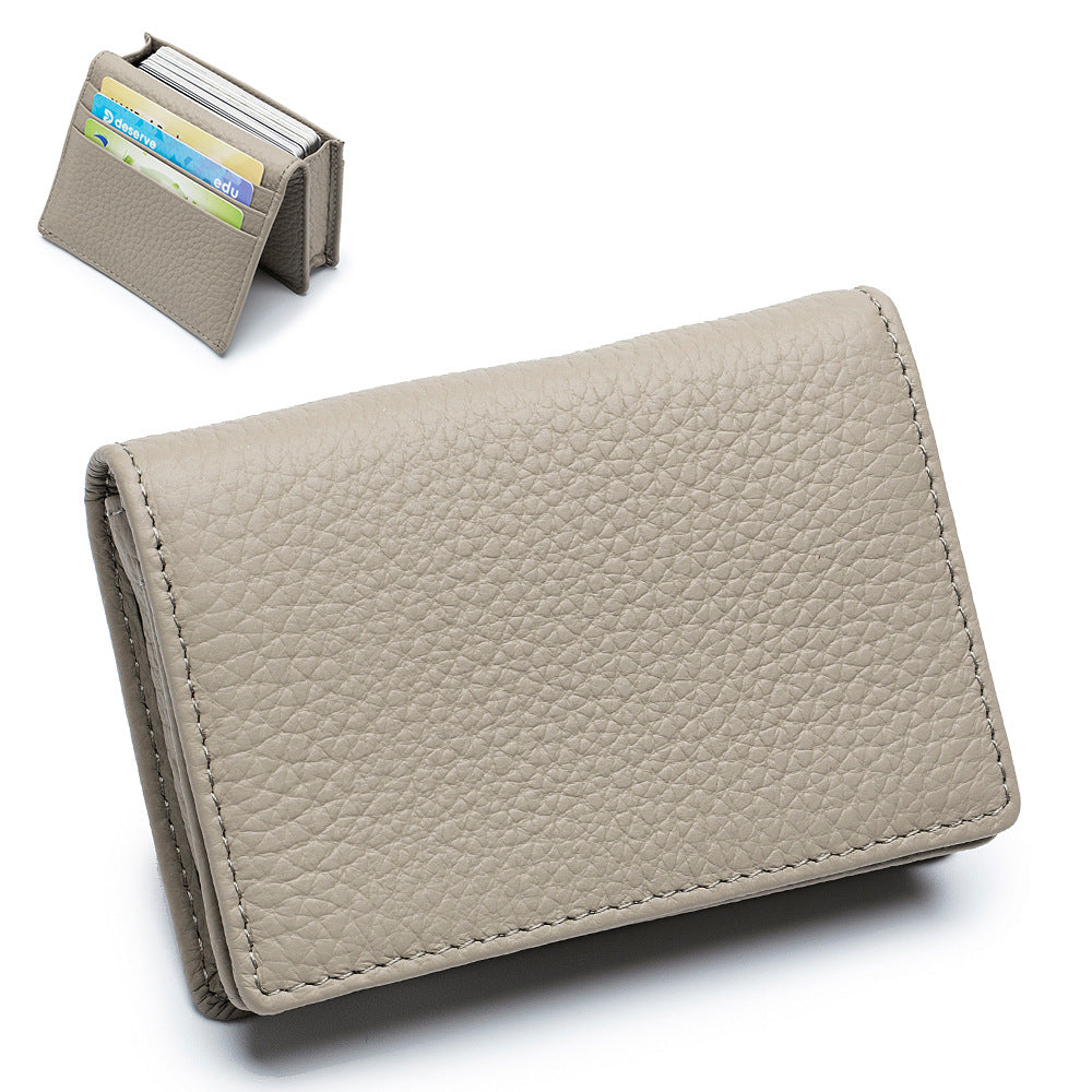 Multi-Function Genuine Leather Business Card Holder N6D021