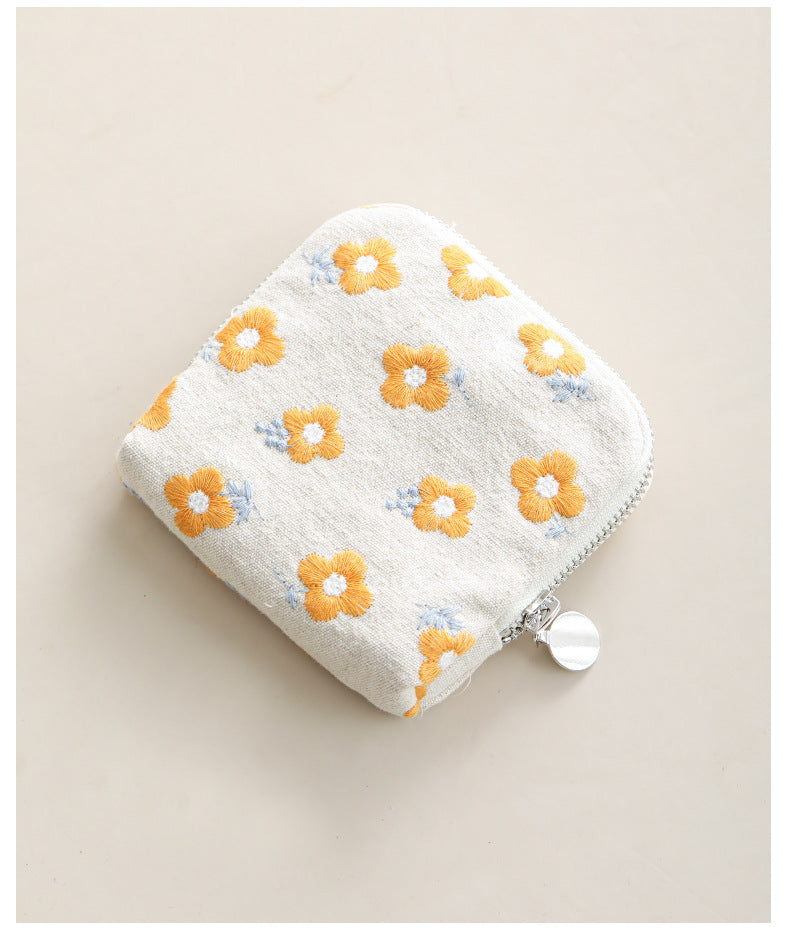 Heavy Embroidery Handmade Square Pouch Women N6C184