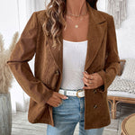 Load image into Gallery viewer, Corduroy Three Button Coat Set In Mid Weight N5Z539
