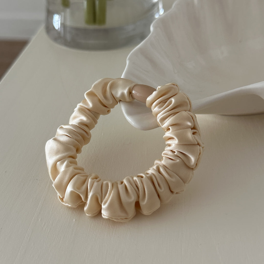 Satin Scrunchie Low Saturation Elegant Hair Tie N6F127