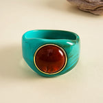 Load image into Gallery viewer, Womens Marbled Geometric Acrylic Bracelet N6K138