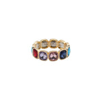 Load image into Gallery viewer, Glass Floral Handband Cuff Enamel Crystal  S5P155