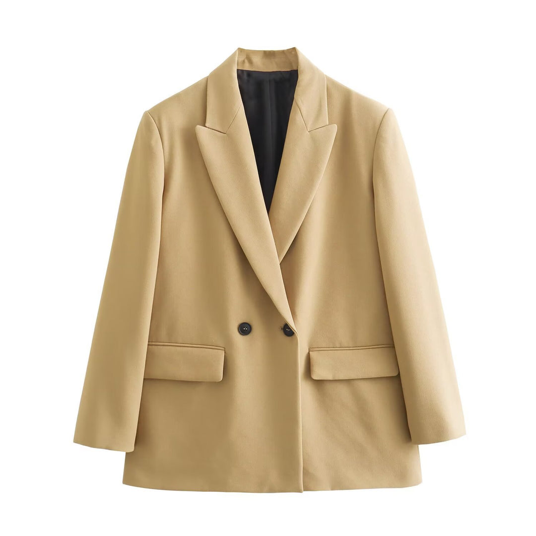 Double Breasted Blazer Women Multiple Colors N5A414