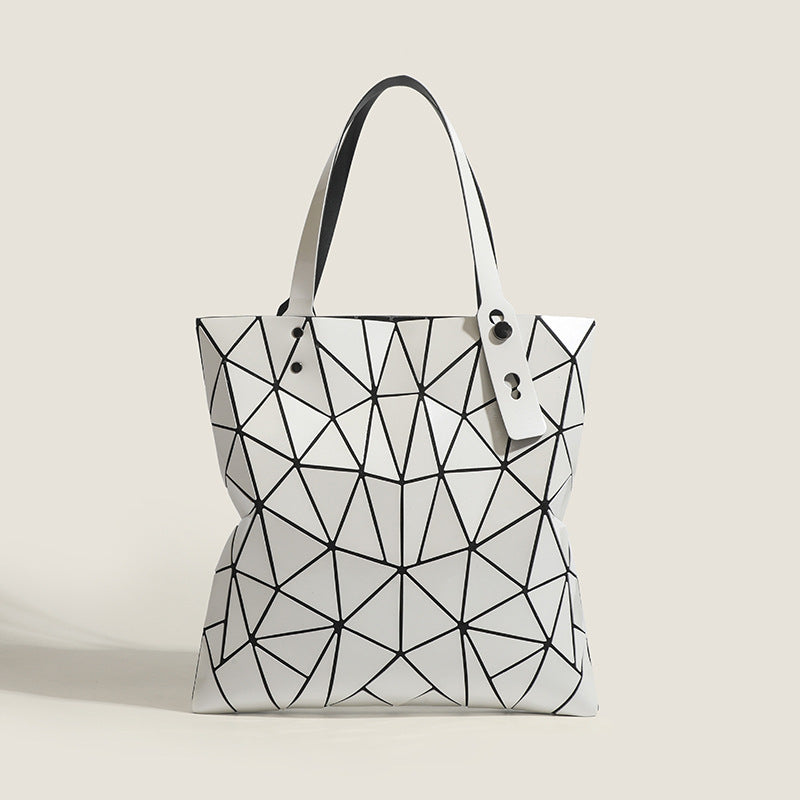 Geometric Sequin Tote PVC Partitioned Organizer S5P306