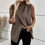Load image into Gallery viewer, Slit Vest Lightweight Brown N5Z881