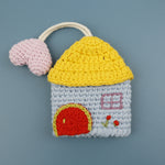 Load image into Gallery viewer, Sweet Hand Crochet Colorful House Key Case Yarn Charm N6G044
