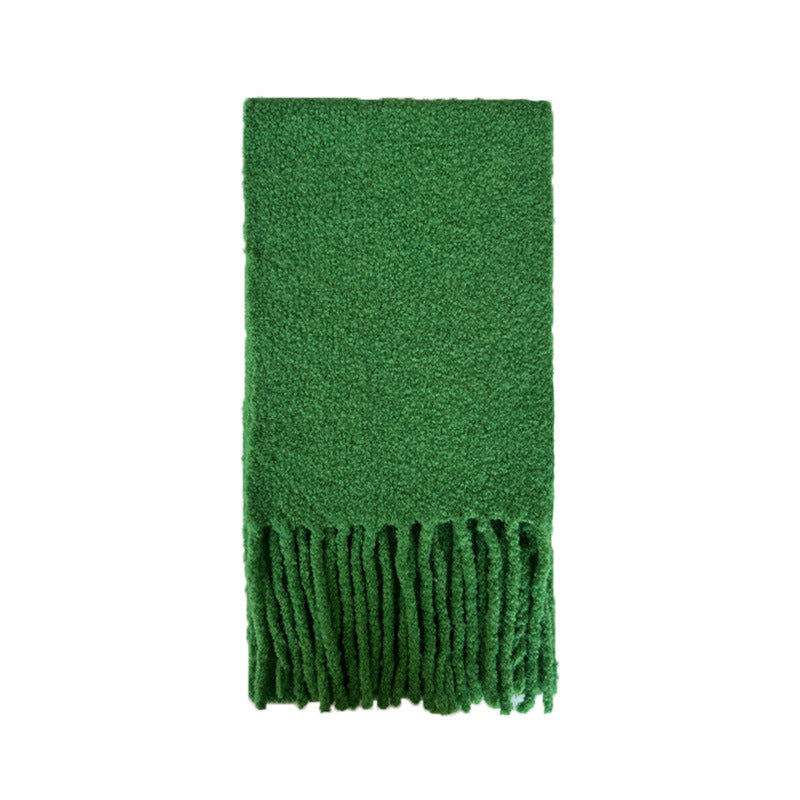 Heavyweight Wool Blend Textured Scarf  M5A136