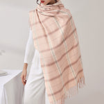 Load image into Gallery viewer, Woven Fringe Faux Cashmere Wrap M5A230