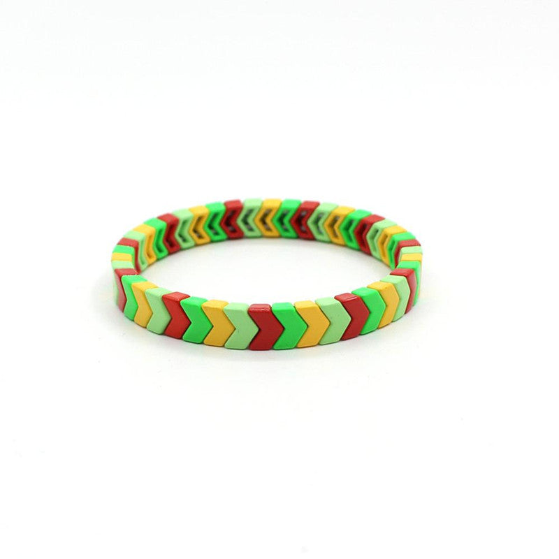 Arrow Bead Gradient DIY Bracelet Alloy Modular Fade S5P259