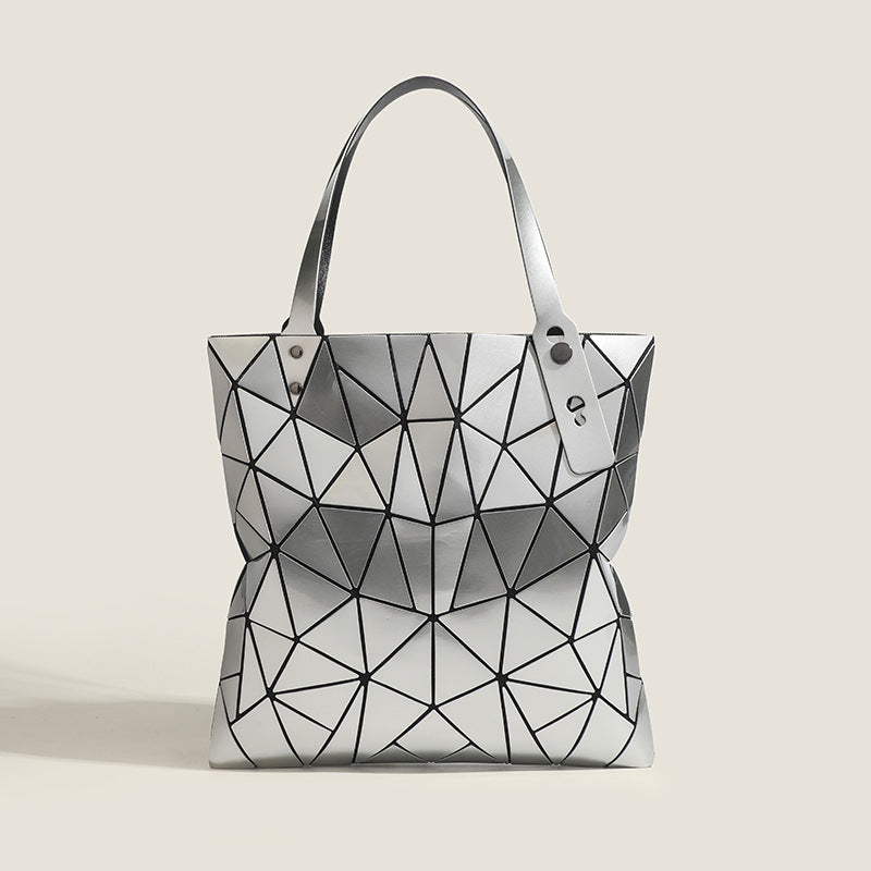 Geometric Sequin Tote PVC Partitioned Organizer S5P306