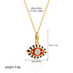 Load image into Gallery viewer, Crystal Pendant Steel Gold Color Drip Enamel S5P239
