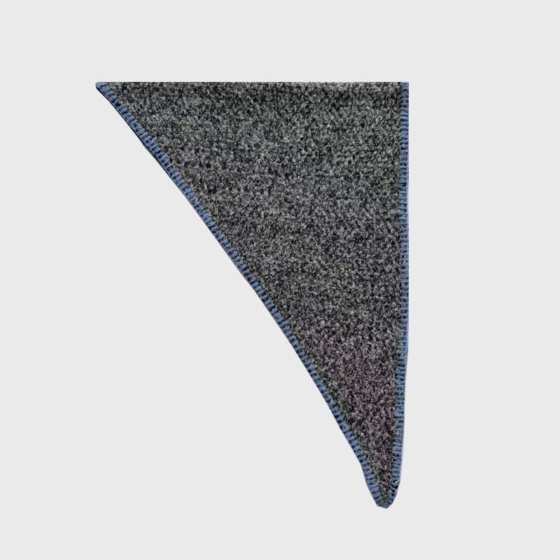 Wool Blend Heathered Knit Triangle Scarf Women S5P671