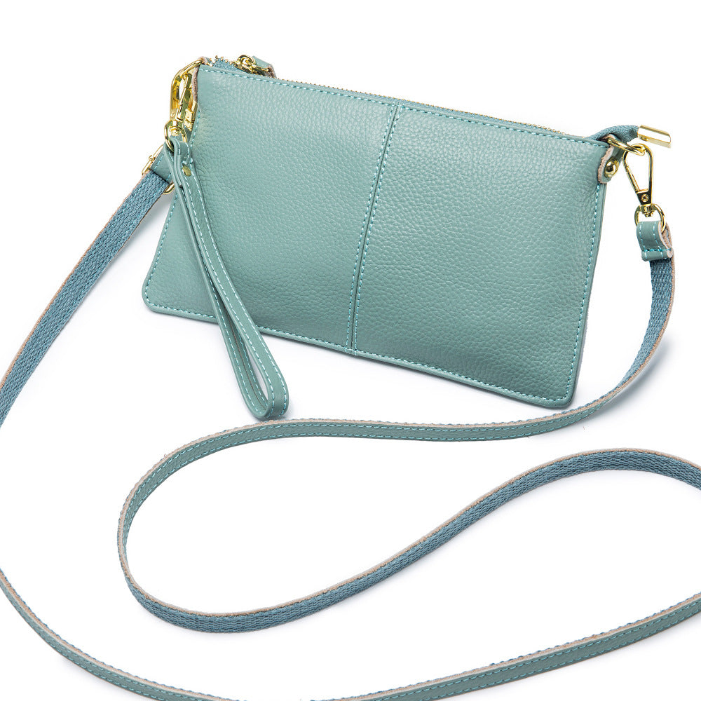 Genuine Leather Crossbody Bag Soft Handheld Purse N6F156