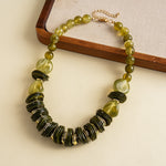 Load image into Gallery viewer, Womens Vintage Round Acrylic Beaded Necklace N6K180
