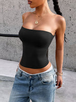 Load image into Gallery viewer, Fitted Solid Color Tube Top Women N6D202