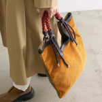 Load image into Gallery viewer, Corduroy Tote Bag Vertical Rectangle Open-Top Design  S5P279
