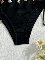 Load image into Gallery viewer, Shell Shape Push-Up Bandeau Bikini Set Women N6C297