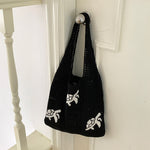 Load image into Gallery viewer, Crochet Turtle Openwork Shoulder Bag Women N6C050