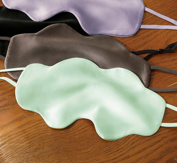 Silk Sleep Eye Mask Women Contoured Cloud Shape S5P820