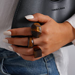 Load image into Gallery viewer, Vintage Resin Ombré Square Geometric Ring Set 3-Piece N6H094
