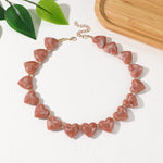 Load image into Gallery viewer, Statement Resin Heart Pendant Necklace Long Chain N6H101