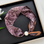 Load image into Gallery viewer, Women's Polyester Faux Silk Polka Dot Neck Scarf N6J148