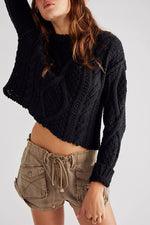 Load image into Gallery viewer, Cable Relaxed Sweater Lightweight Options N5A137
