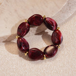 Load image into Gallery viewer, Acrylic Irregular Oval Bracelet Statement Artistic N6F080