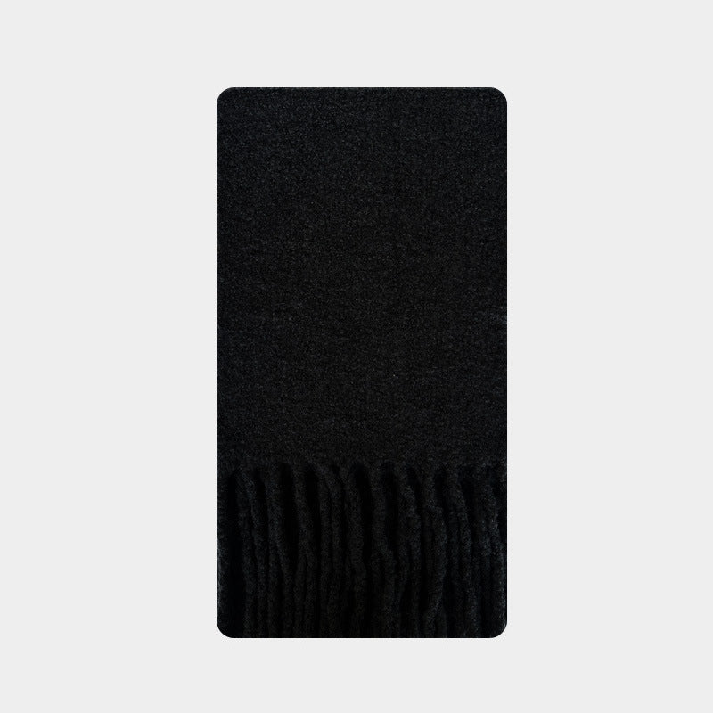 Heavyweight Wool Blend Textured Scarf  M5A136