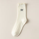 Load image into Gallery viewer, Ruffle Trim Slouch Socks Women N6C155