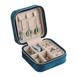 Load image into Gallery viewer, Velvet Lined Compact Jewelry Case PU Leather S5P455