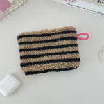 Load image into Gallery viewer, Plush Heart Coin Purse Makeup Bag Key Wallet S5P869