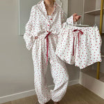 Load image into Gallery viewer, Love Print 3 Piece Pajama Set Women N5A365