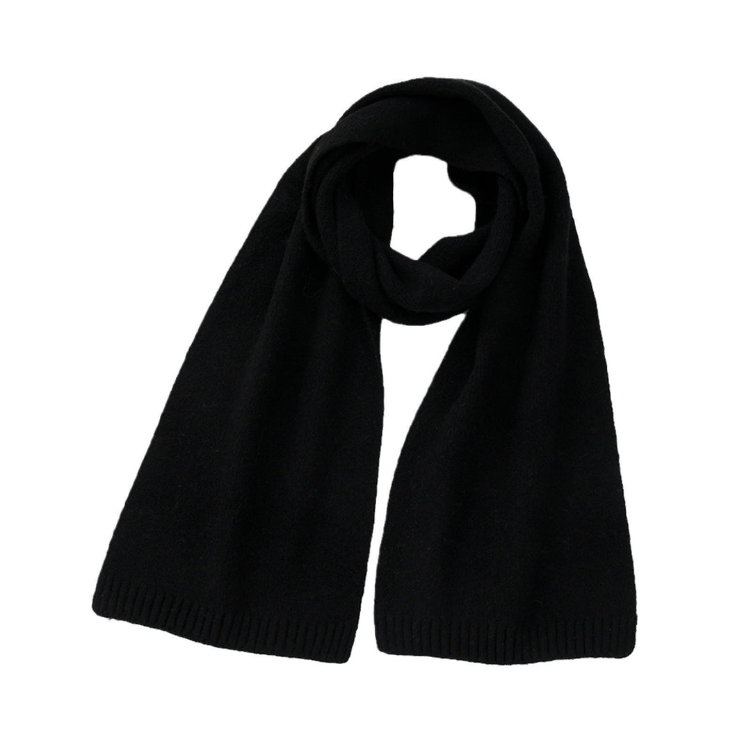 Wool Blend Solid Knit Scarf  M5A252