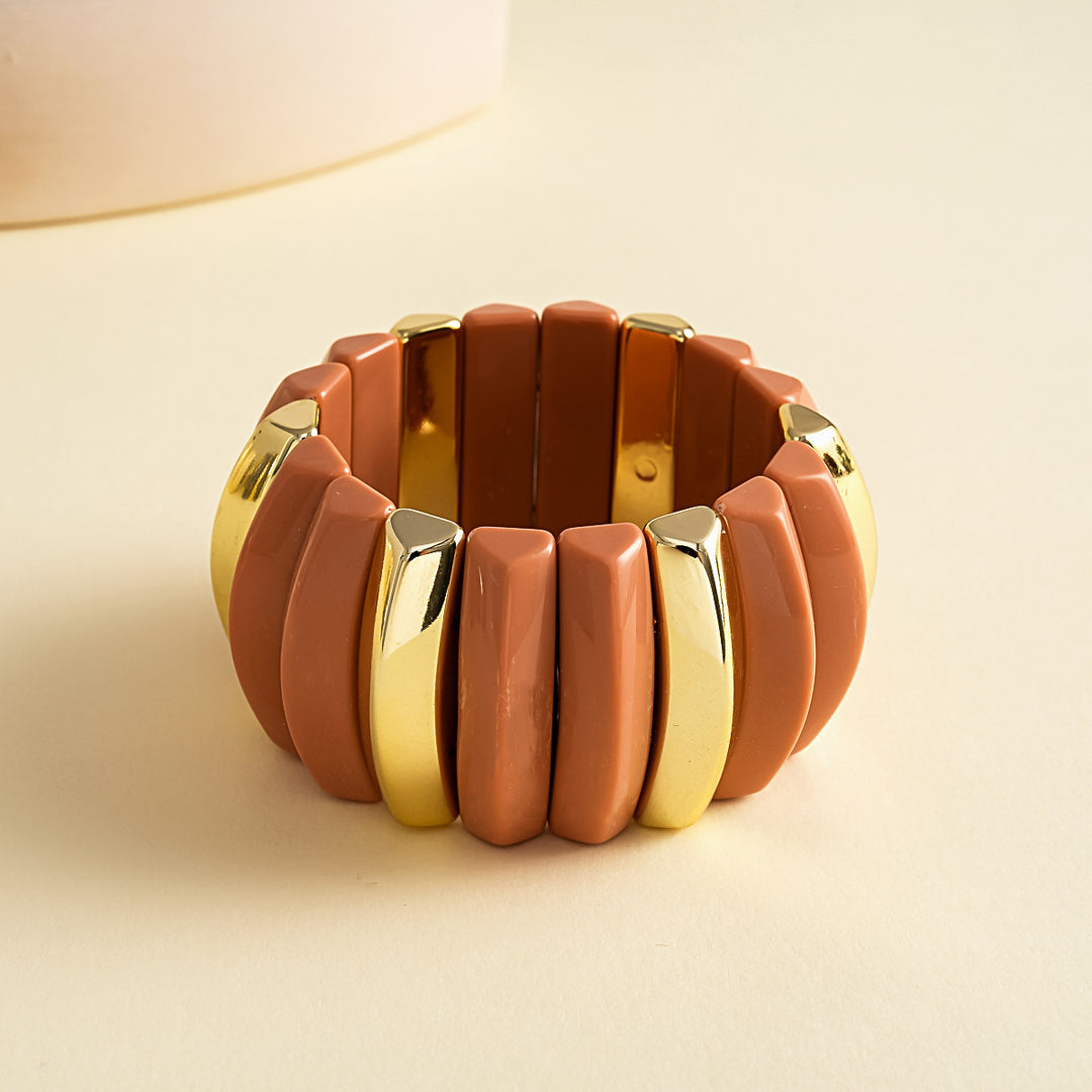 Womens Geometric Acrylic Circle Bracelet N6K002