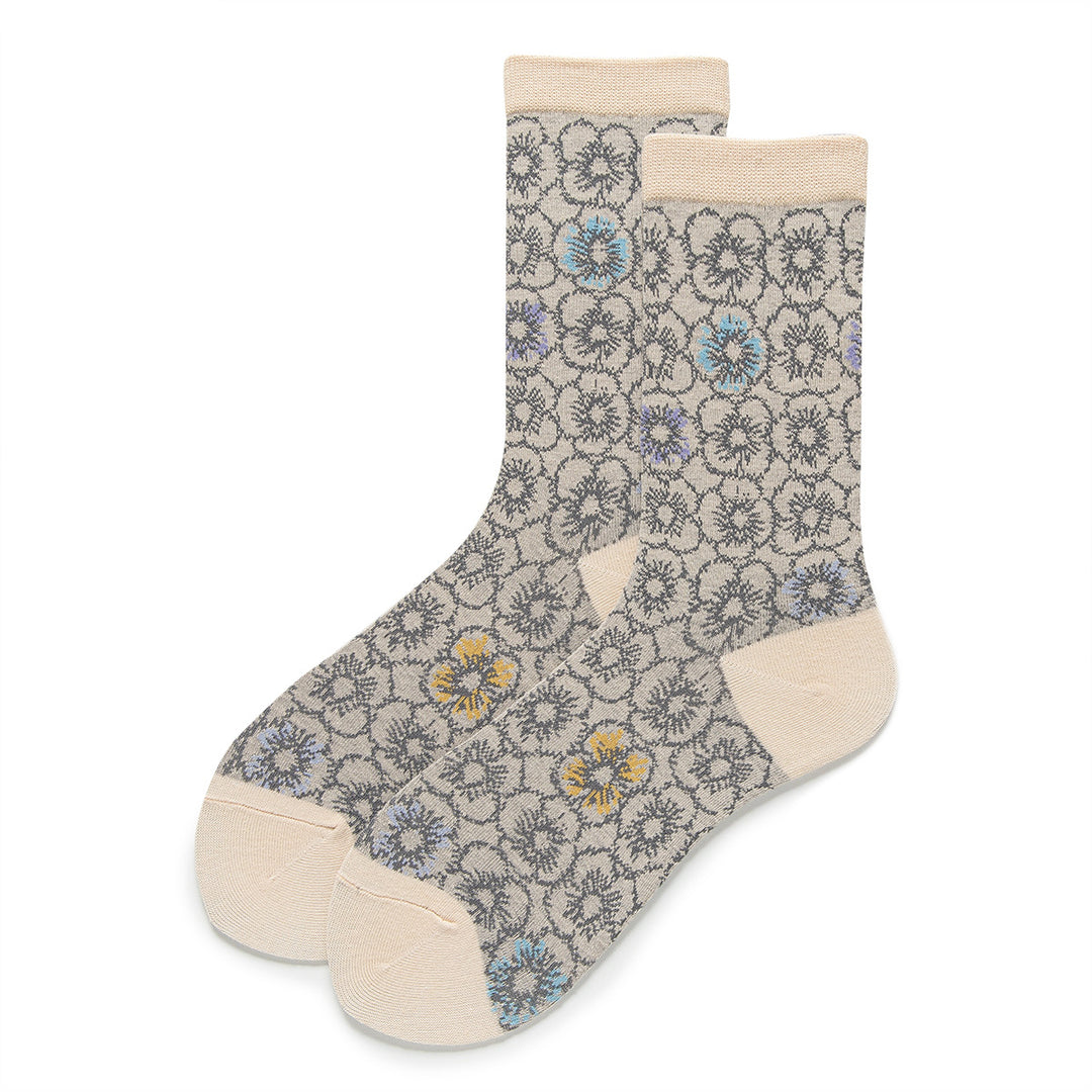 Ethnic Pattern Retro Mid-Calf Socks Women N6C172