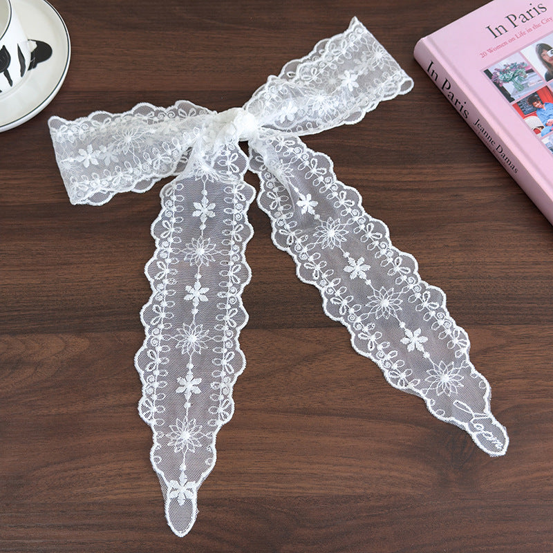Lace Scarf Headband Long 130cm Women N6C008