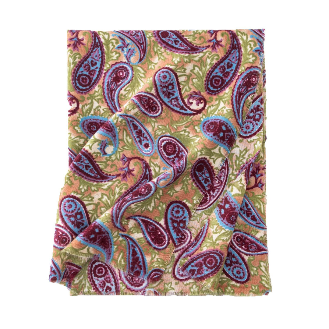 Paisley Print Faux Cashmere Wrap  M5A167