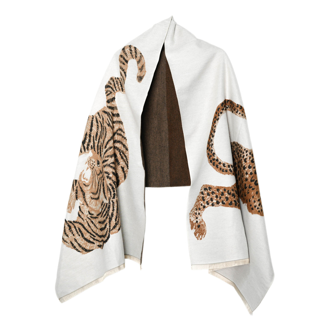 Vintage Paisley Jacquard Cashmere Feel Scarf N6K250