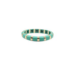Load image into Gallery viewer, Semi Circle Bead Bangle Alloy Vitreous Enamel S5P266