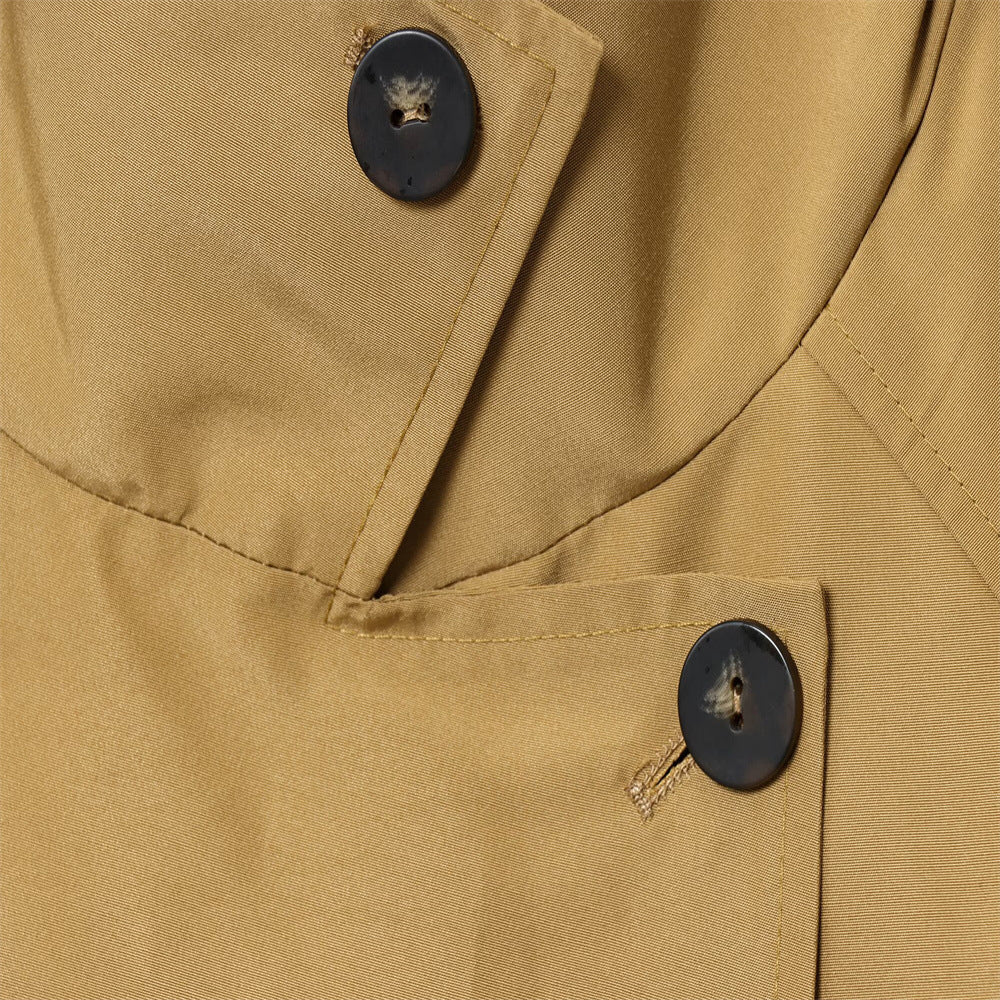 Commuter Solid Trench Coat Women Yellow N5A408