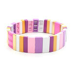 Load image into Gallery viewer, Rainbow Enamel Bangle Alloy Coastal Symbolic S5P153